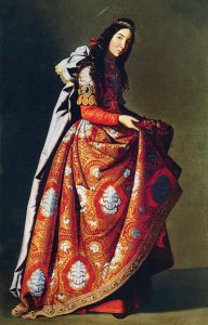 Francisco de Zurbarán, Santa Casilda (Isabel de Portugal?), um 1635, Museo Thyssen-Bornemisza, Madrid