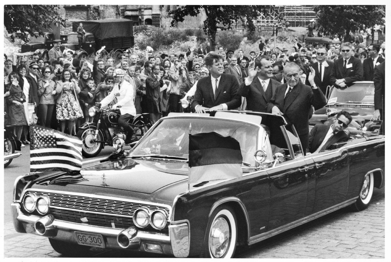 John F. Kennedy, Willy Brandt, Konrad Adenauer in Berlin, 26. Juni 1963 Foto: Ulrich Mack