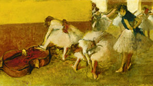 Edgar Degas, Tänzerinnen im grünen Zimmer, um 1879 © Detroit Institute of Arts, USA/City of Detroit Purchase/Bridgeman Images