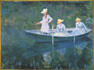 Claude Monet, En norvégienne (Die Barke in Giverny), um 1887 © RMN-Grand Palais (Muséed'Orsay)/ Hervé Lewandowski