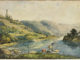 Carl Philipp Fohr, Burg Hornberg am Neckar mit dem Fischer im roten Kittel, 1813/14, Hessisches Landesmuseum Darmstadt © Hessisches Landesmuseum Darmstadt