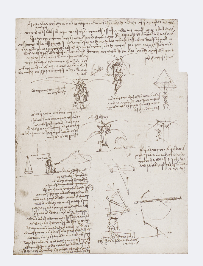 Leonardo da Vinci, Il Codice Atlantico, Mailand 1899/1900, Blatt 381 verso