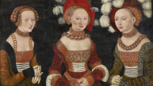 Lucas Cranach d. Ä., Bildnis dreier Damen, vielleicht die Prinzessinnen Sibylla, Emilia und Sidonia, um 1535 © Kunsthistorisches Museum Wien