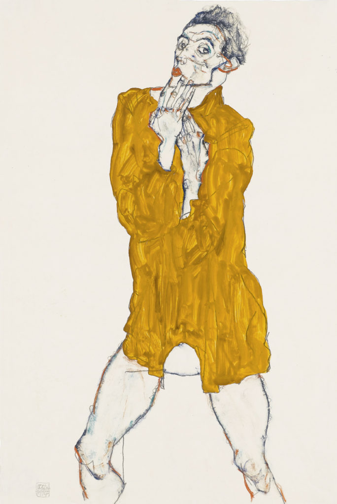 Egon Schiele, Selbstbildnis, 1914 Staatsgalerie Stuttgart, Graphische Sammlung