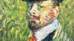 Alexej von Jawlensky, Selbstbildnis mit Zylinder, Detail, 1904