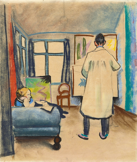 Macke_Franz_und_Maria_Marc_im_Atelier_1912_c_Lenbachhaus_gross