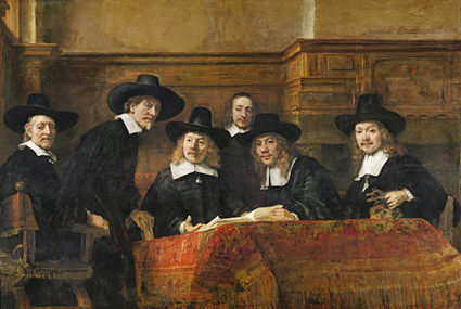 Rembrandt, Die Vorsteher der Tuchmacherzunft, 1662, Rijksmuseum Amsterdam