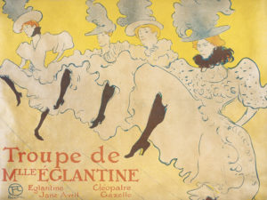 Henri de Toulouse-Lautrec, Mademoiselle Eglantine’s Troupe, 1896 © Kunsthalle Bremen – Der Kunstverein in Bremen, Kupferstichkabinett, Foto: Lars Lohrich