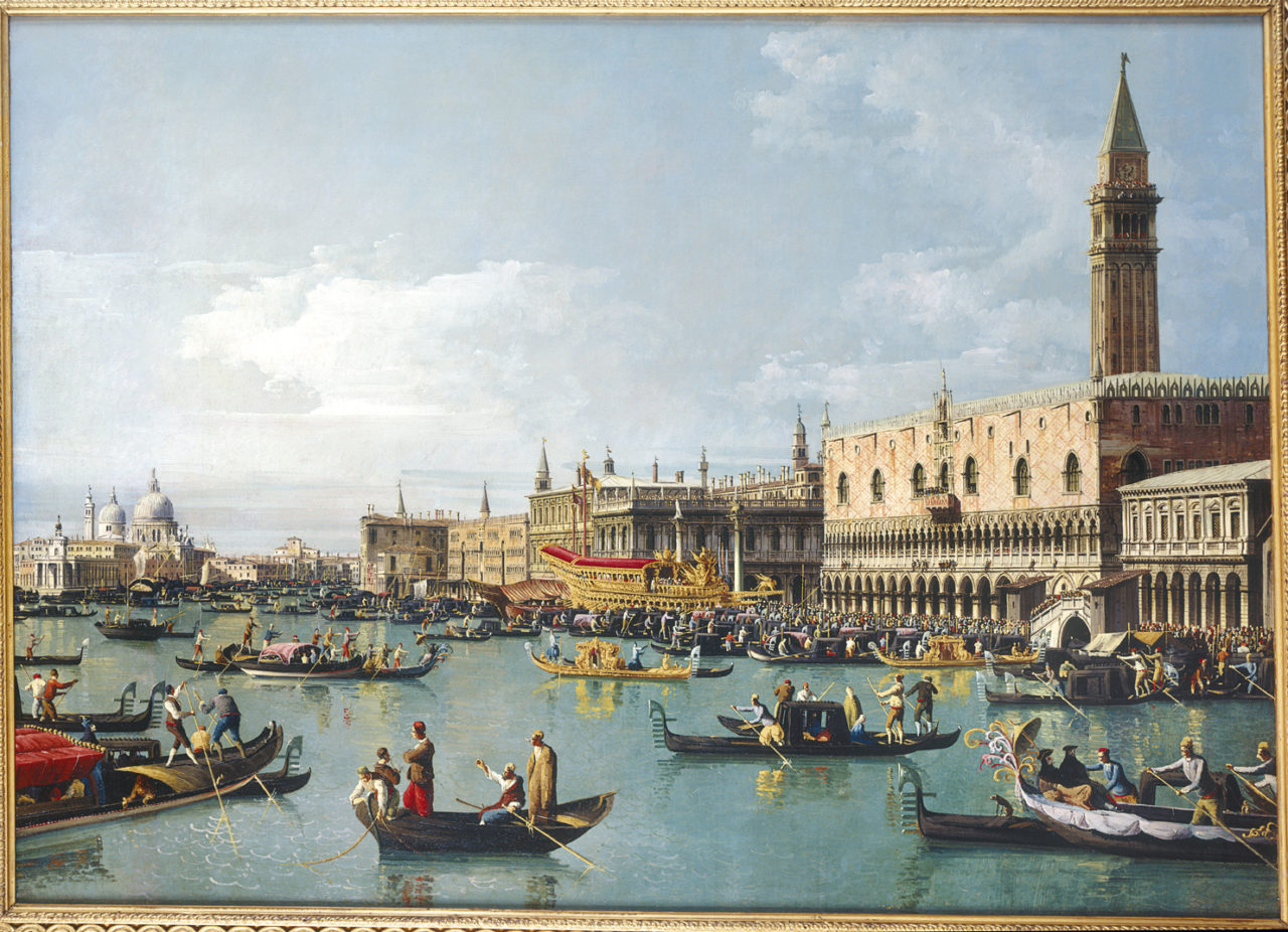 Bernado Bellotto, Das Hafenbecken von San Marco am Himmelfahrtstag, Venedig um 1739/40 © From the Castle Howard Collection. Reproduced by kind permission of The Hon. Simon Howard