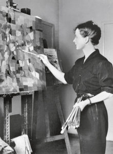 Hélèn de Beauvoir in ihrem Atelier in Mailand, 1955 © Beauvoir