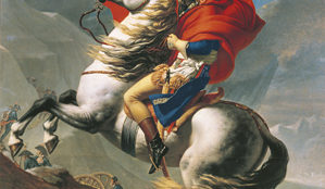 Jacques Louis David, Napoleon am Großen St. Bernhard, 1801 © Belvedere, Wien