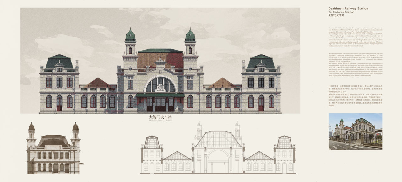 Dazhimen-Bahnhof, Wuhan, 1903 © Wuhan Engineering Design