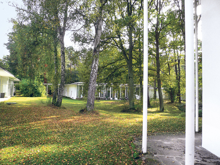 Sep Ruf entwarf die 1954 erbauten Pavillons der Akademie für den bewaldeten Campus am östlichen Stadtrand Nürnbergs © Akademie der Bildenden Künste in Nürnberg