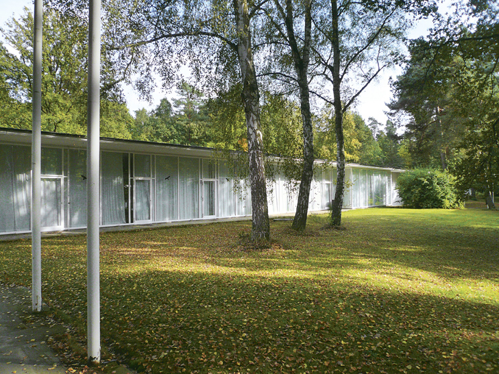 Sep Ruf entwarf die 1954 erbauten Pavillons der Akademie für den bewaldeten Campus am östlichen Stadtrand Nürnbergs © Akademie der Bildenden Künste in Nürnberg