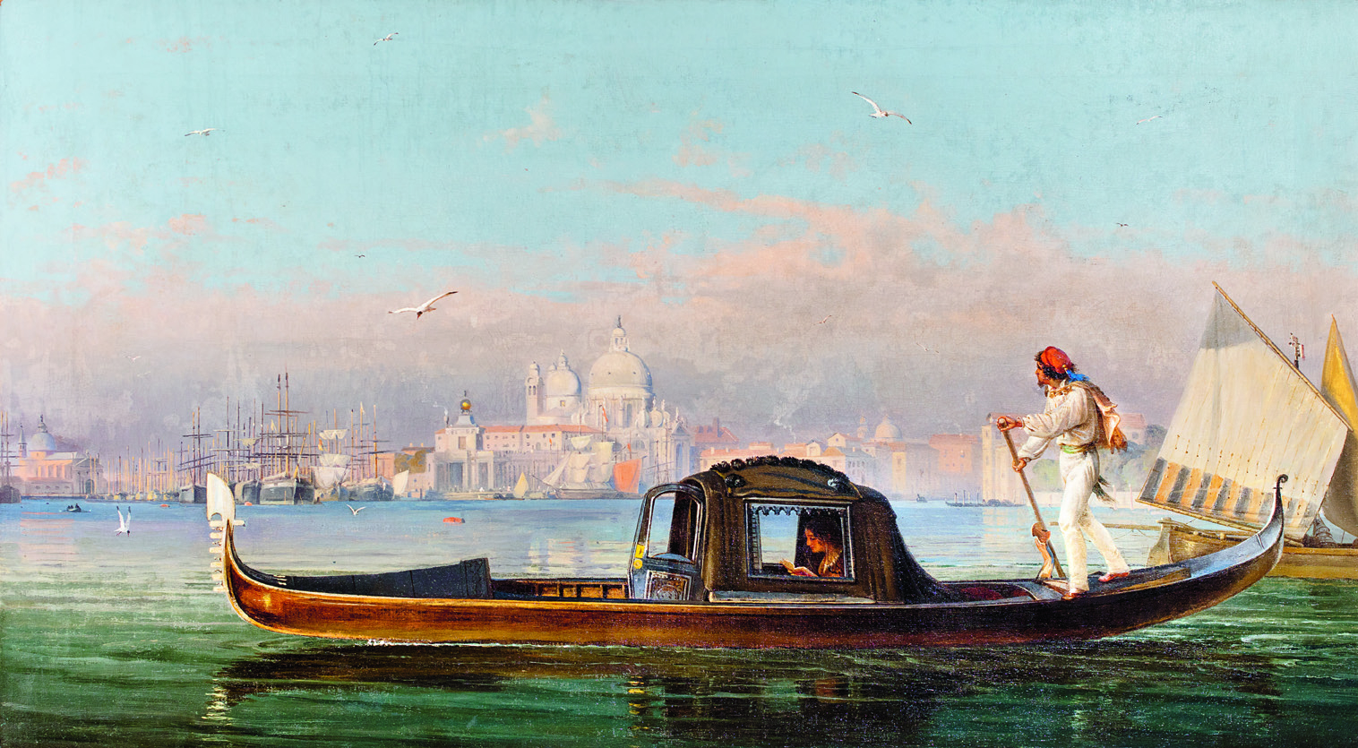 friedrich_nerly_ansicht_von_venedig_mit_einer_gondel_im_vordergrund_um_1860