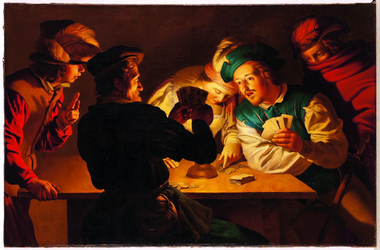 Gerrit van Honthorst, Die Falschspieler, 1620, Museum Wiesbaden