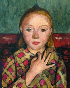 Paula Modersohn-Becker, Mädchenbildnis mit gespreizter Hand vor der Brust, um 1905, Von der Heydt-Museum, Wuppertal