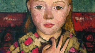 Paula Modersohn-Becker, Mädchenbildnis mit gespreizter Hand vor der Brust, um 1905, Von der Heydt-Museum, Wuppertal