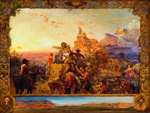 Emanuel Gottlieb Leutze, Westwärts geht das Imperium seinen Weg, 1861 © Gilcrease Museum, Tulsa, Oklahoma